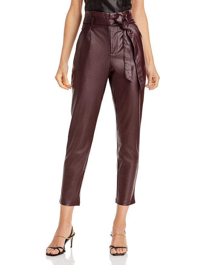 Faux Leather Paperbag-Waist Pants - 100% Exclusive | Bloomingdale's (US)