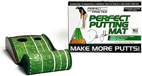PERFECT PRACTICE Putting Green - Indoor Golf Putting Mat with 1/2 Hole Training for Mini Games & ... | Amazon (US)