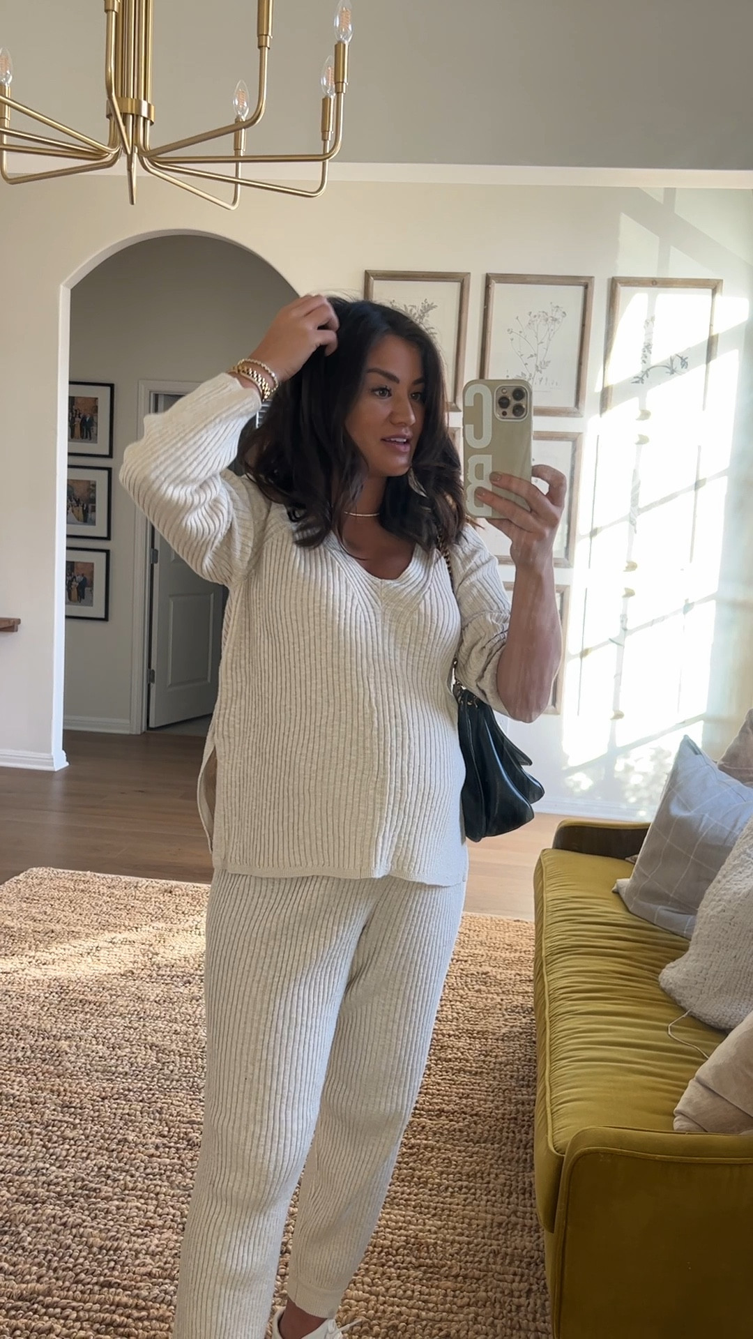 Free People Justine Sweater Set - so cozy! Wearing sizes: Small in color: Natural 

#LTKbump #LTKtravel