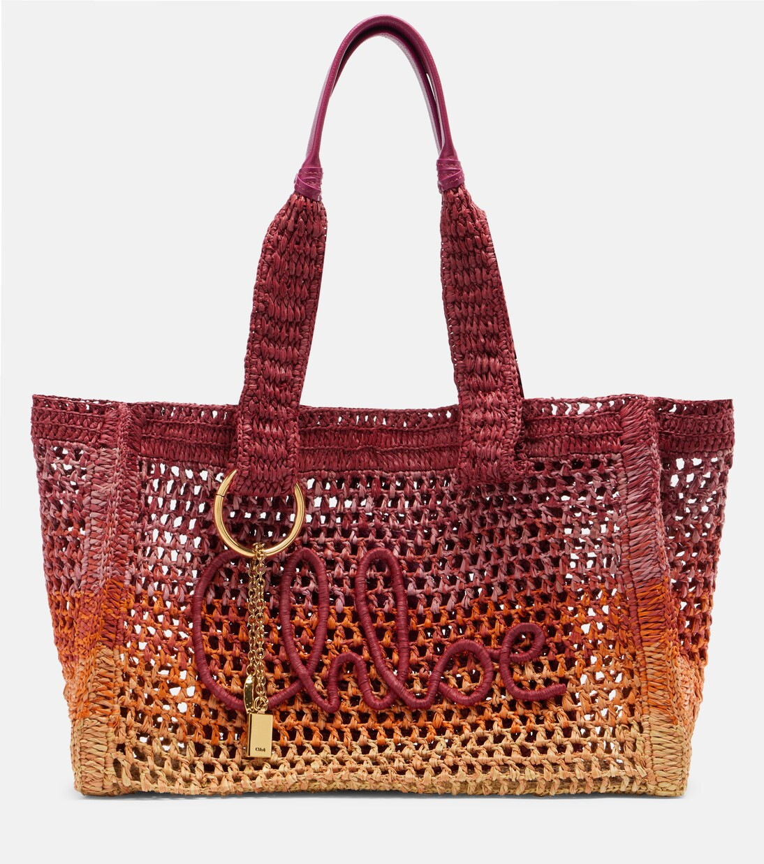 Summer Banana East-West raffia tote bag | Mytheresa (US/CA)