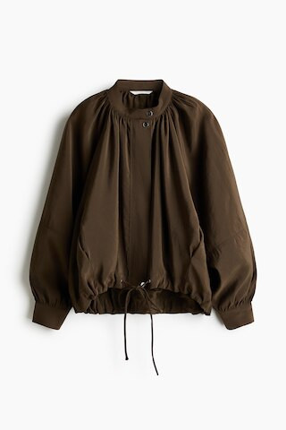 H & M - Balloon-Sleeved Modal Jacket - Green | H&M (US + CA)