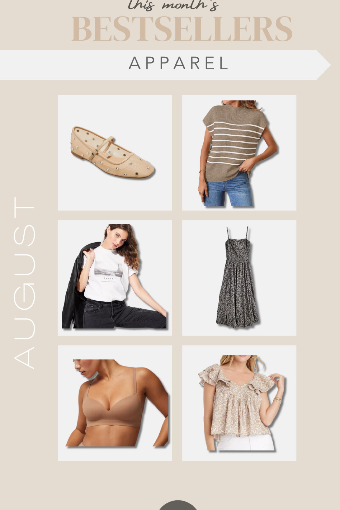 August Bestsellers