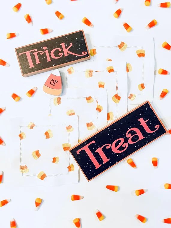 Candy Corn Coasters *IN STOCK*, Cocktail Coasters, Gift, Halloween | Etsy (US)