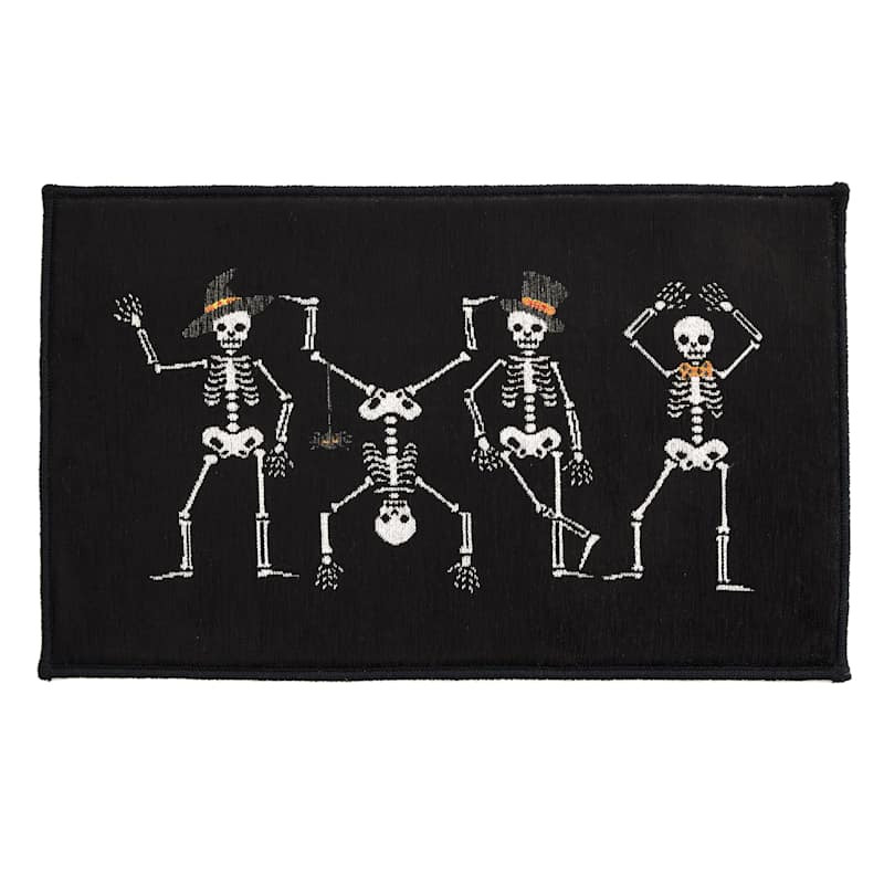 Dancing Skeletons Kitchen Mat, 18x30 | At Home