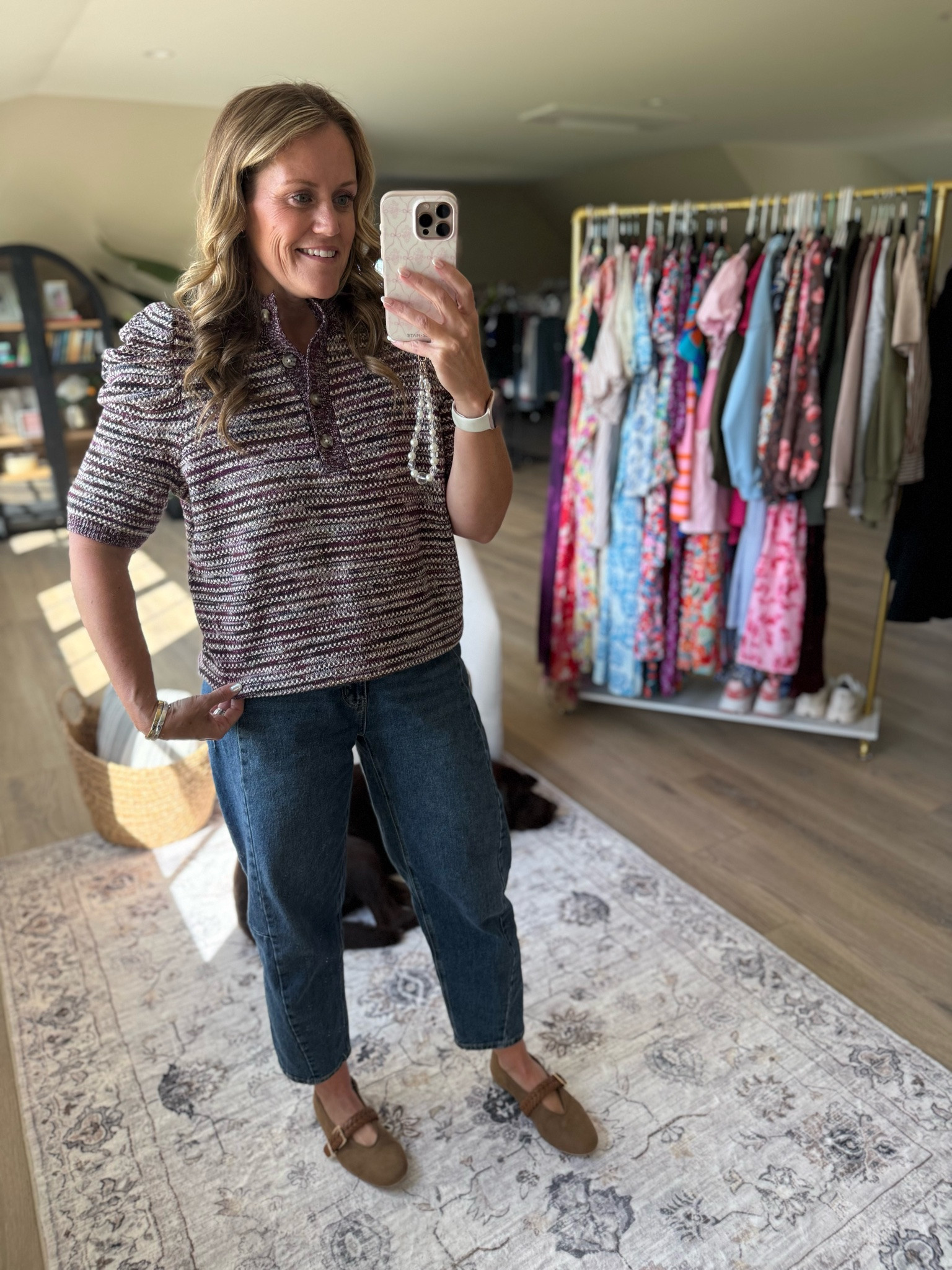 Top TTS, denim size down 1-2 sizes. Wearing 6, reg 10. 

Walmart 
Walmart New Arrivals 
Fall outfits 
Fall new arrivals 
Sweater 
Skirt