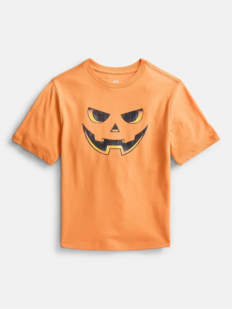 Halloween Boys Graphic Tee with Short Sleeves from Way to Celebrate, Sizes 4-18 & Husky | Walmart (US)