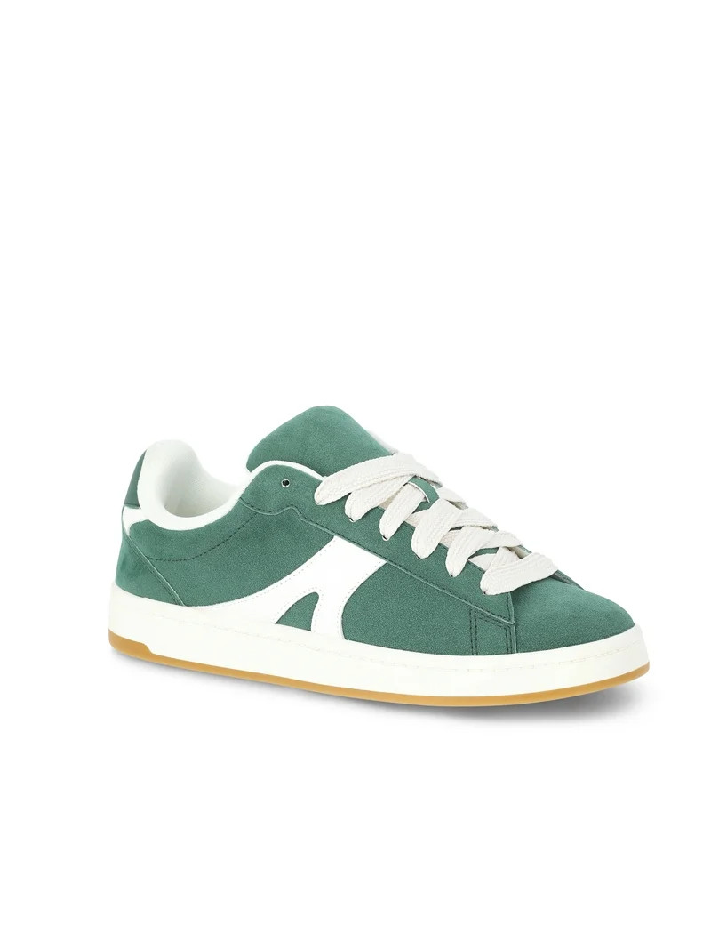 No Boundaries Women's Chunky Lace-Up Skate Sneakers | Walmart (US)