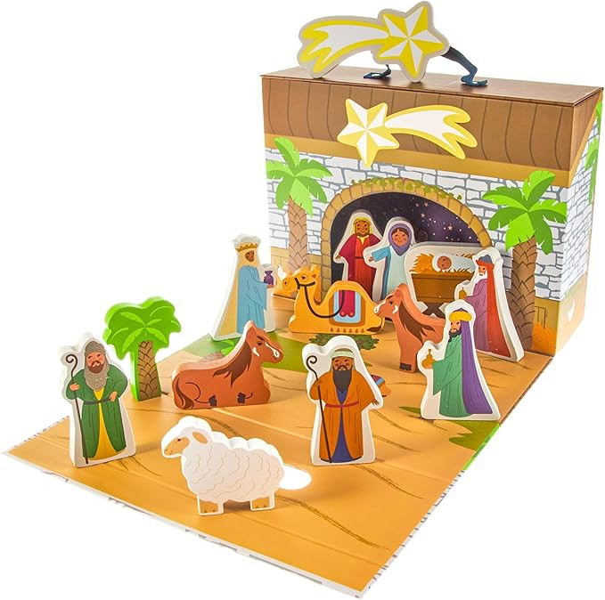 Imagination Generation - My First Noel Nativity Set Story Box - Nativity Scene, Wooden Toys Plays... | Amazon (US)