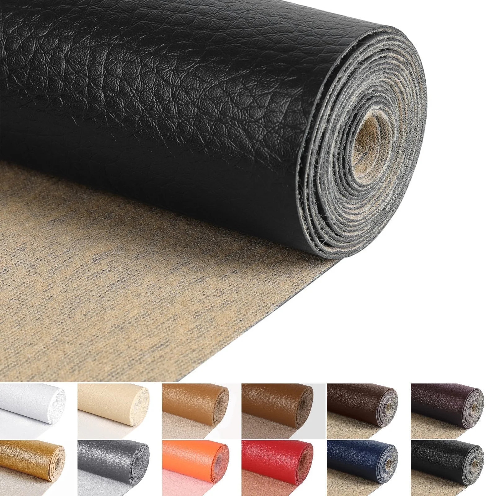 Lovote 1 Yard Faux Leather Fabric Vinyl Fabric 54" Wide Cotton Back Home Decor Fabric for DIY Cra... | Walmart (US)