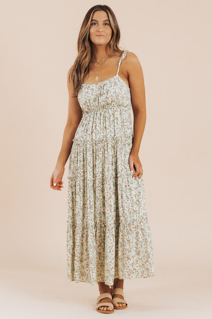 Floral Sleeveless Tiered Maxi Dress | Magnolia Boutique