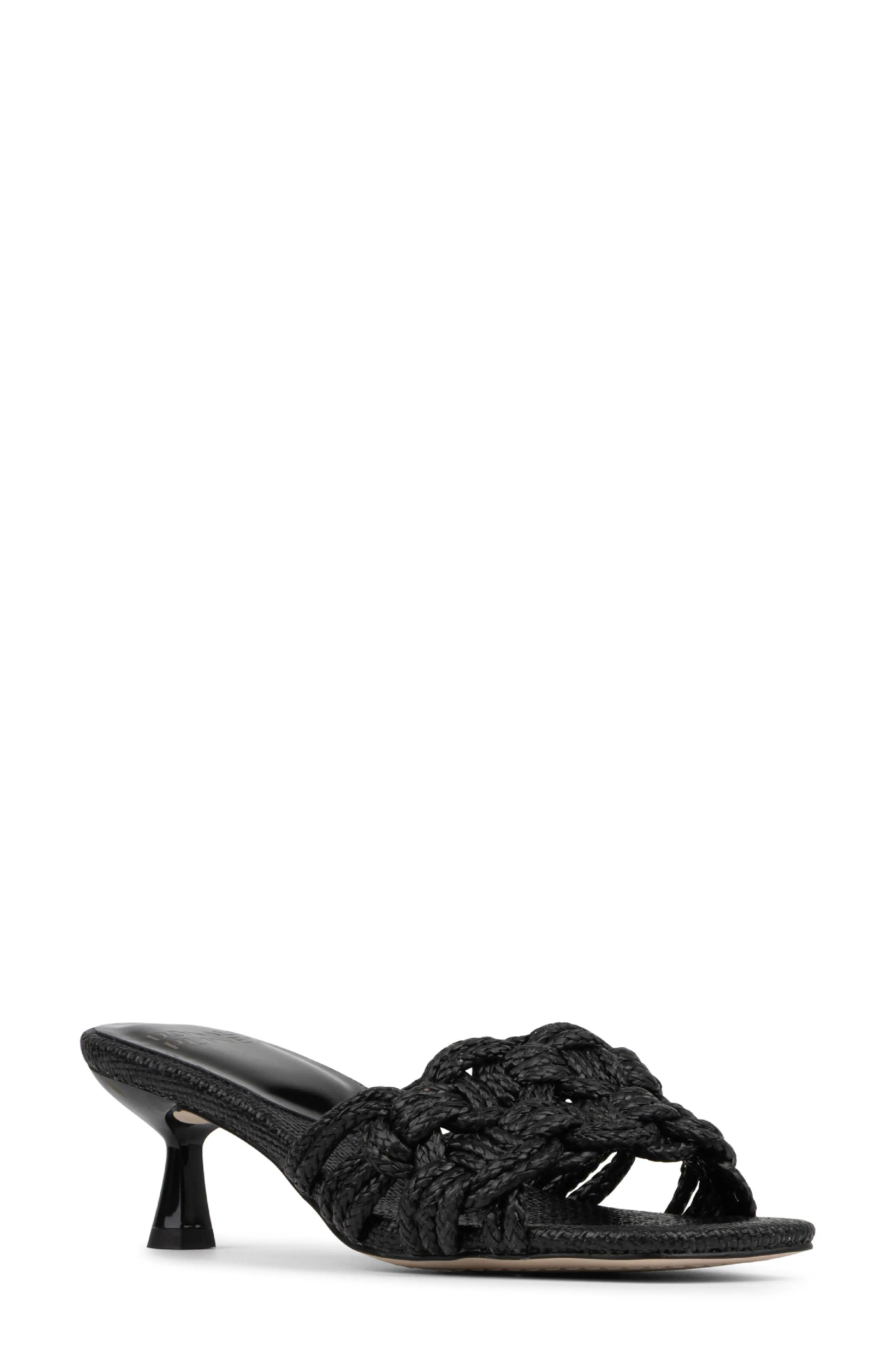 Raffia Kitten Heel Slide Sandal (Women) | Nordstromrack | Nordstrom Rack