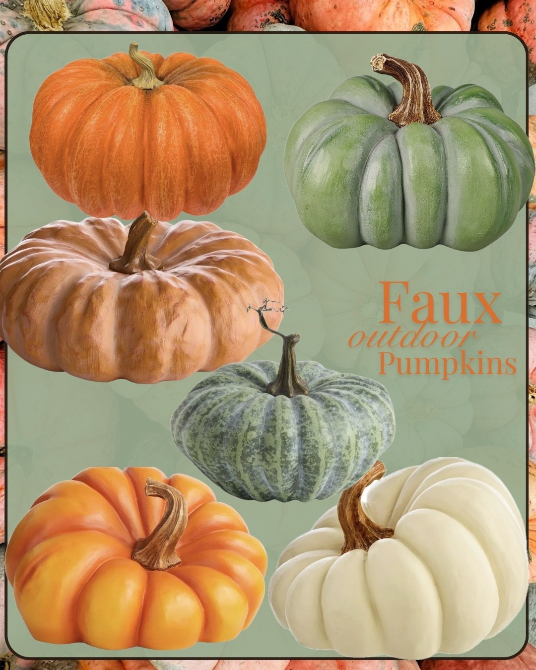I found the best faux pumpkins to use outside this year! 🎃🍁 @Pottery Barn

#LTKSeasonal #LTKHome