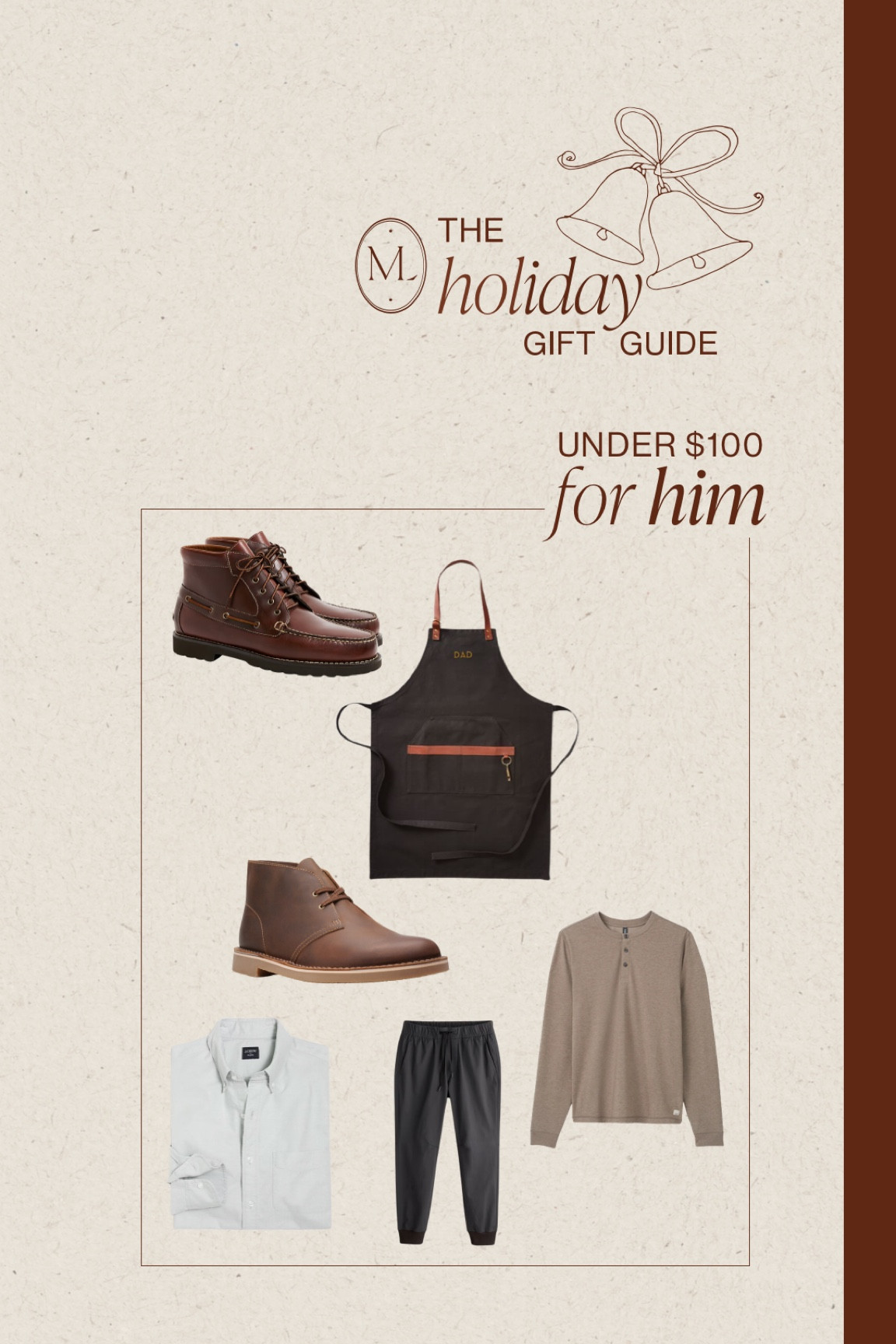 Holiday gift guide | for him: under $100
•
•
•
Holiday gift guide, gifts for homeowner, gifts for dad, gifts for brother, gifts for friend, gifts for host, secret santa, unique gift idea, home decor gift, different gift ideas, gifts for grandfather, gifts for new dad, husband gift 

#LTKHoliday #LTKmens #LTKGiftGuide