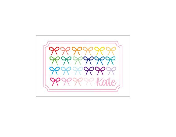 Bow placemat Personalized placemat Girls placemat Kids | Etsy | Etsy (US)