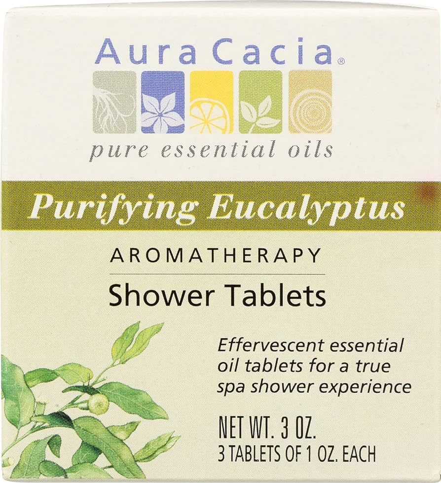 Aura Cacia Shower Tablet Eucalyptus Purifying, 3 oz | Amazon (US)
