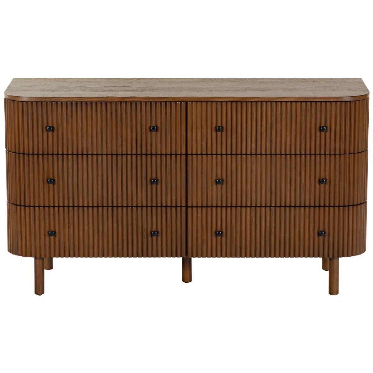 Shelbie 6 Drawer Reeded Dresser | Perigold