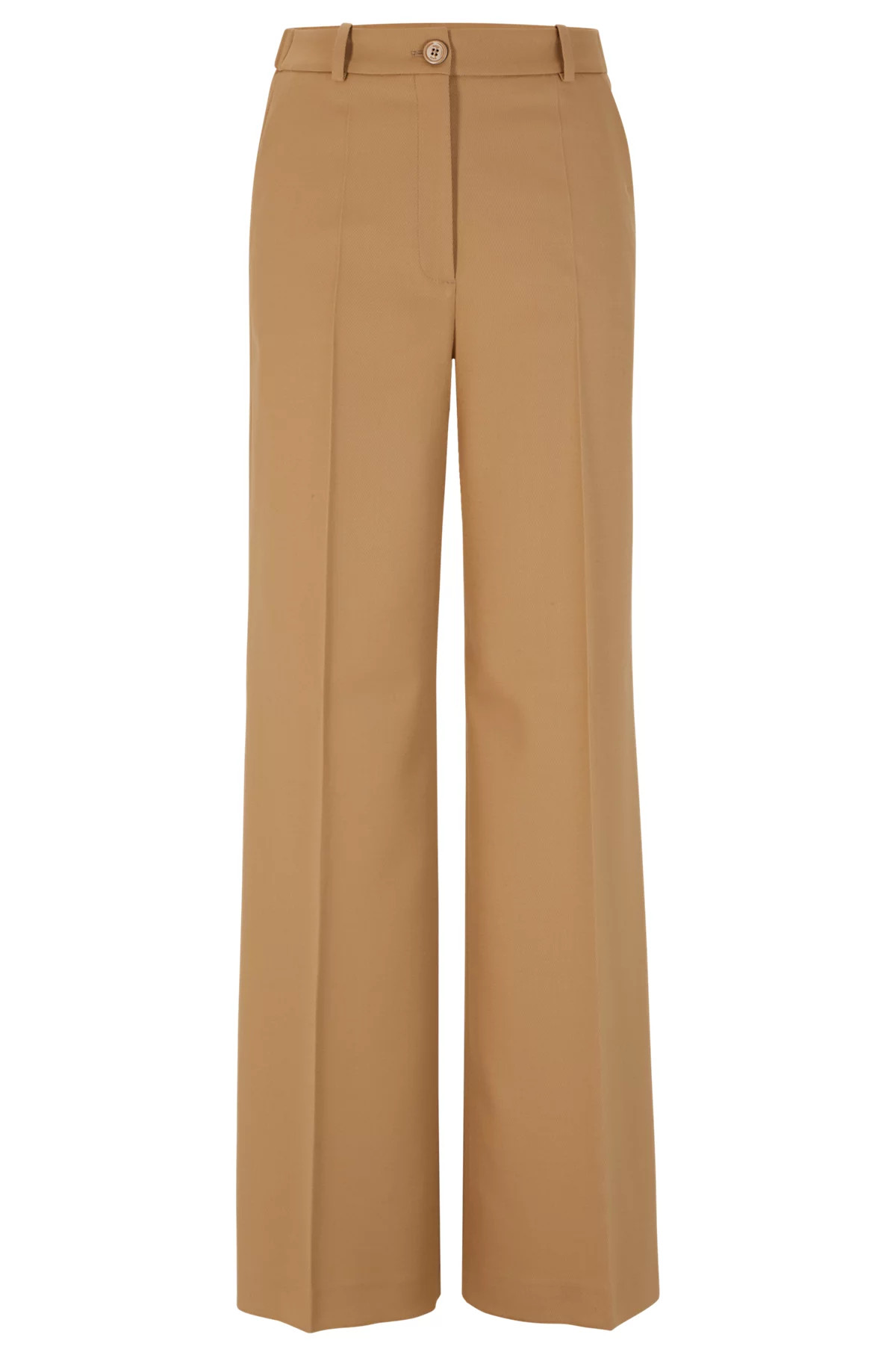 Relaxed-fit formal trousers in a stretch-wool blend | Hugo Boss (US)