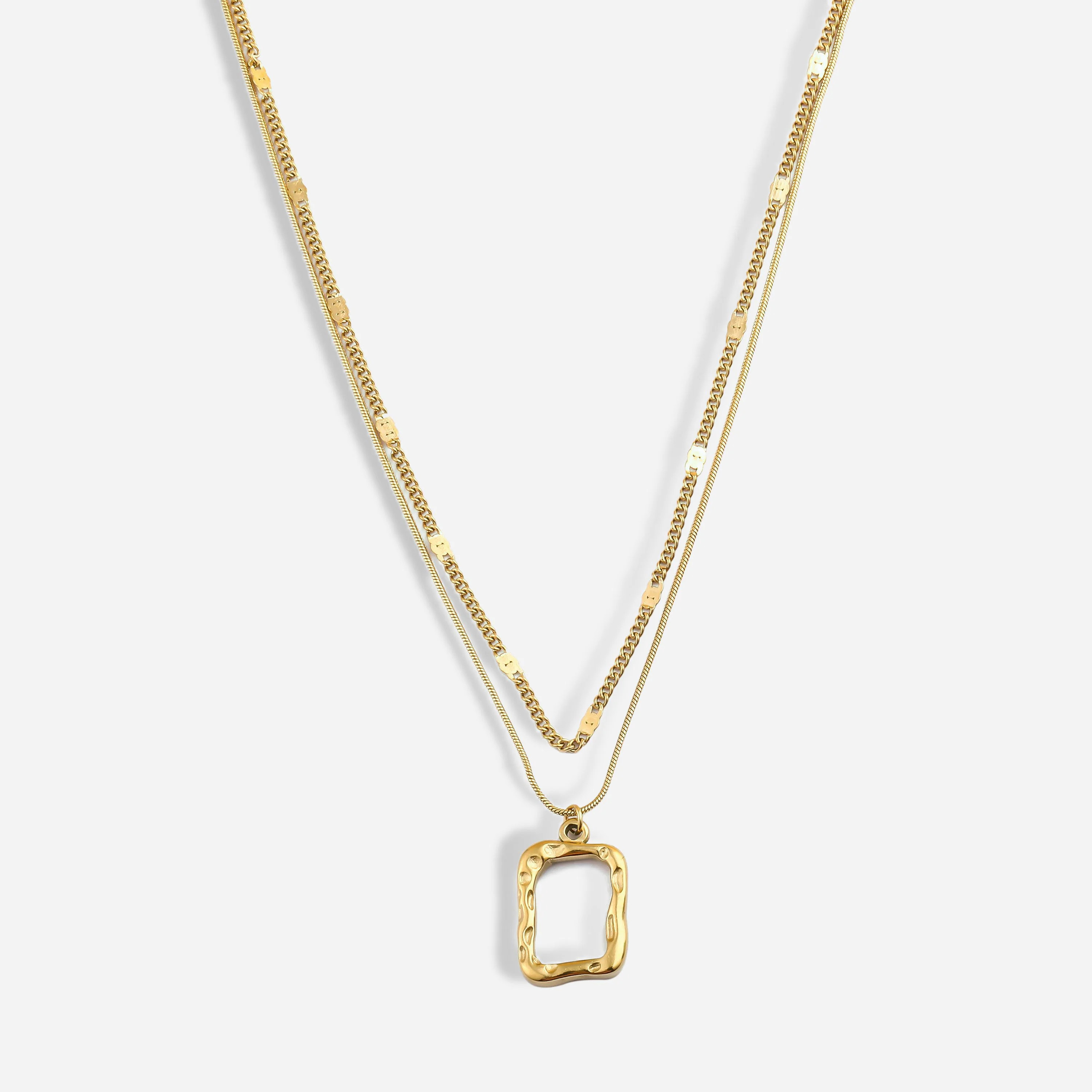 Rayah Layered Pendant Necklace | Victoria Emerson