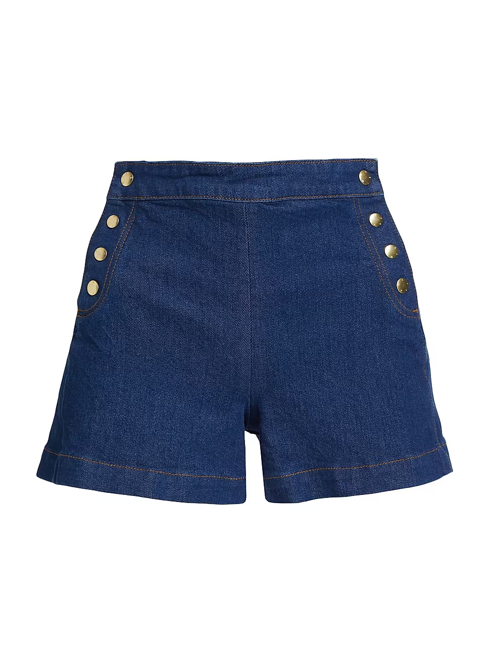 Sailor Snap Denim Shorts | Saks Fifth Avenue