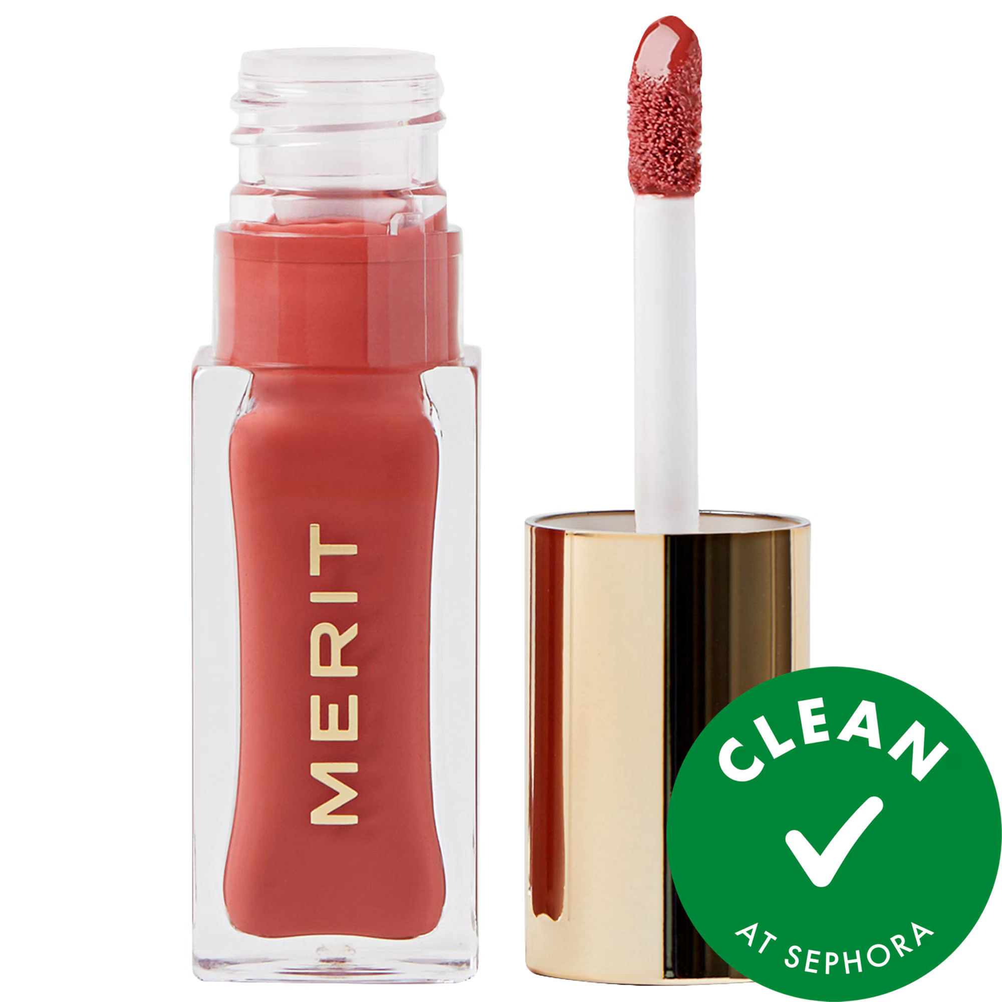 MERIT Shade Slick Hydrating Tinted Lip Oil Pink Beet .23/7 | Sephora (US)