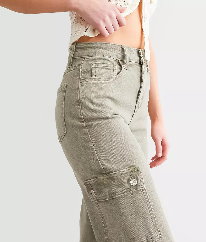 Lindsey Wide Leg Stretch Cargo Pant | Buckle