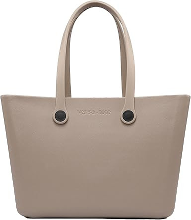 JEN & CO. Carrie Textured Versa Tote Bag - Large Rubber Tote Bags, Women's Waterproof Beach, Util... | Amazon (US)