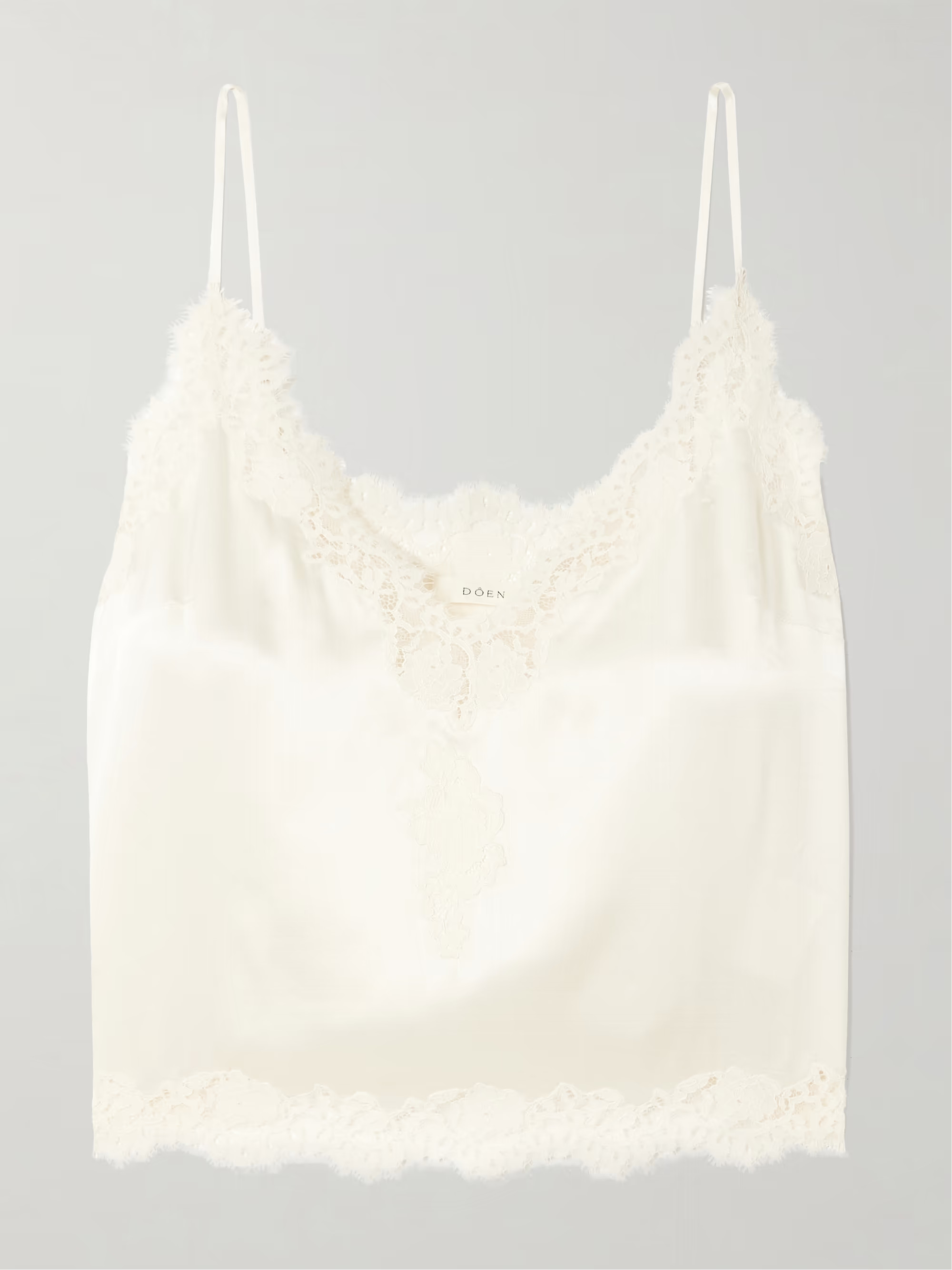 Kira lace-trimmed silk-satin camisole | NET-A-PORTER (UK & EU)