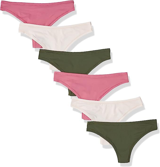 Amazon Essentials Women's Thong Underwear, Pack of 6 | Amazon (US)