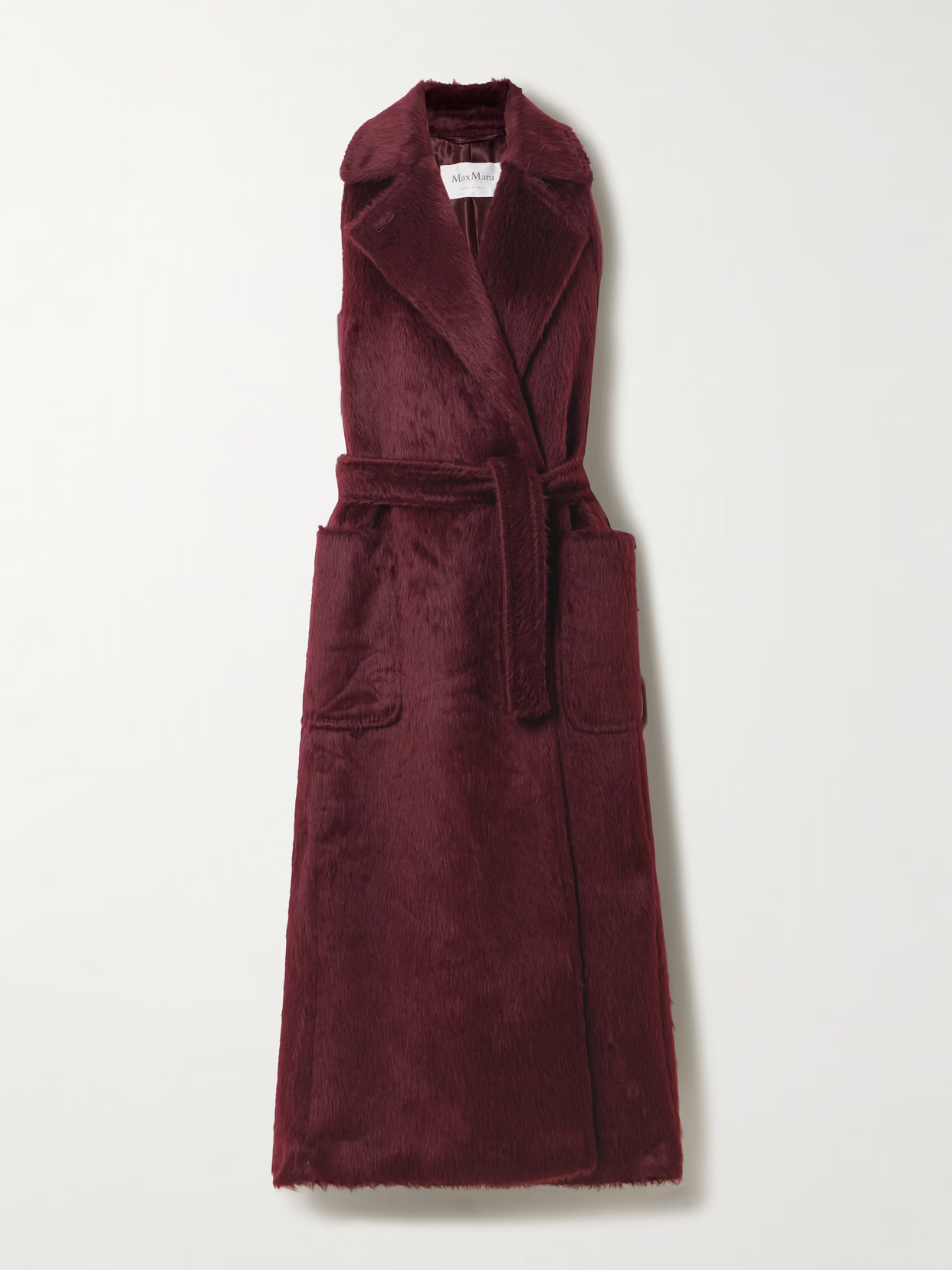 Max Mara - Belted Alpaca And Wool-blend Coat - Red | NET-A-PORTER (US)