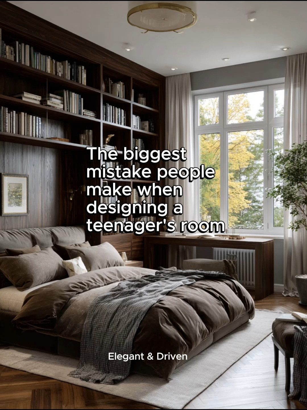 Give your teens some space.

Literally.

One of the biggest mistakes we make when designing teenager bedrooms is treating them like younger children's rooms.

Teenage years are different.

This is a season of growth.

Physical growth.

Academic growth.

Emotional growth.

Personal growth.

They are beginning to discover who they are, what interests them, what inspires them, and who they want to become.

Their room should support that journey.

The most effective teenager bedrooms are not necessarily bigger.

They are more intentional.

Less clutter.

Less unnecessary furniture.

More room to think, learn, create, and grow.

That is why bookshelves are one of the most underrated design elements in a teenager's room.

Bookshelves create a home for ideas.

A place for books, hobbies, achievements, interests, creativity, and personal expression.

And the best part is that you do not need a custom designer-built wall to achieve the look.

Whether you choose a full wall, a half wall, or even a smaller section of shelving, the impact can be remarkable.

A well-designed bookshelf wall can completely transform the feeling of a room while supporting learning, organization, and personal growth.

Because the best teenager rooms are not designed for who they are today.

They are designed for who they are becoming.

Explore our curated bookshelf collection .

What is one thing you think every teenager's room should have?

Live with elegance. Lead with drive.

#TeenRoom #TeenBedroom #HomeDecor #InteriorDesign #Bookshelves #IntentionalLiving #TeenRoomIdeas #ModernHome #LuxuryInteriors #HomeStyling #StudySpace #PersonalGrowth #OrganizedHome #ElegantHome #ElegantAndDriven
 

 #LTKmomlife #LTKHome #LTKKids