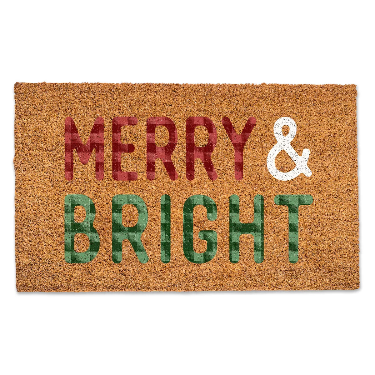 Creative Products Merry and Bright Check 30 x 18 Door Mat | Target