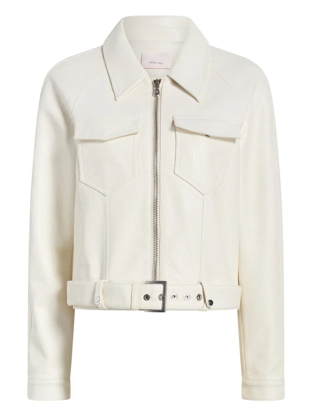 Cinq A Sept Saffira Zip Jacket | White | FARFETCH | Farfetch Global