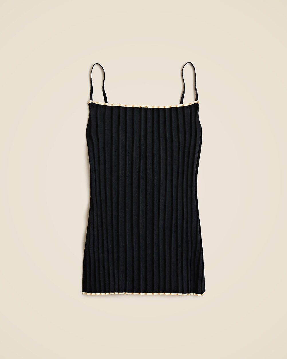 Squareneck pleated tank top | J. Crew US