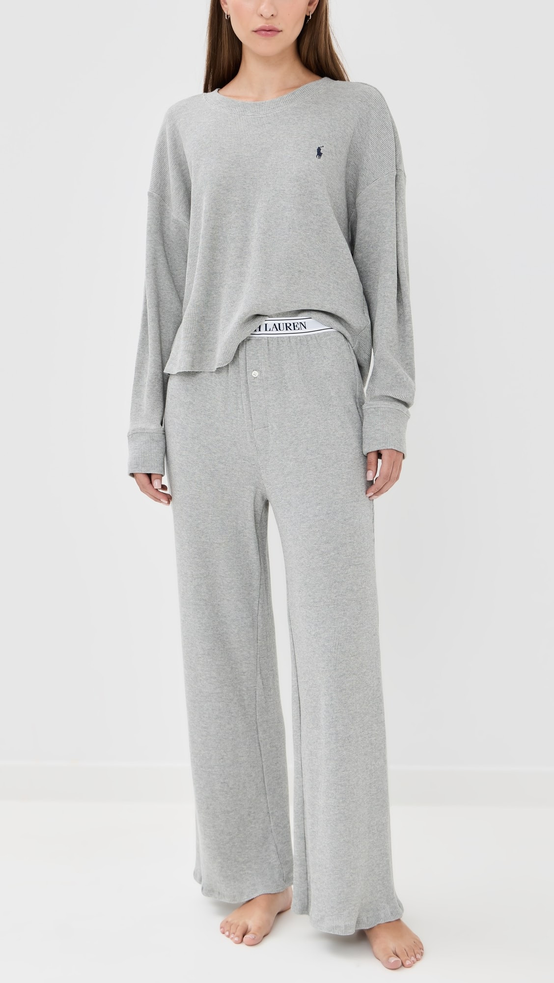Crew Neck Wide Leg Pajama Set | Shopbop