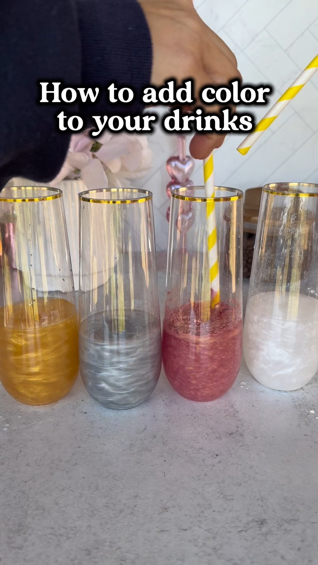 The best way to add color and shimmer to your drinks and foods! ✨🩷

#drinksathome #tiktokshopfinds #finds #momswhobake #homefinds 

#LTKHome #LTKfoodie