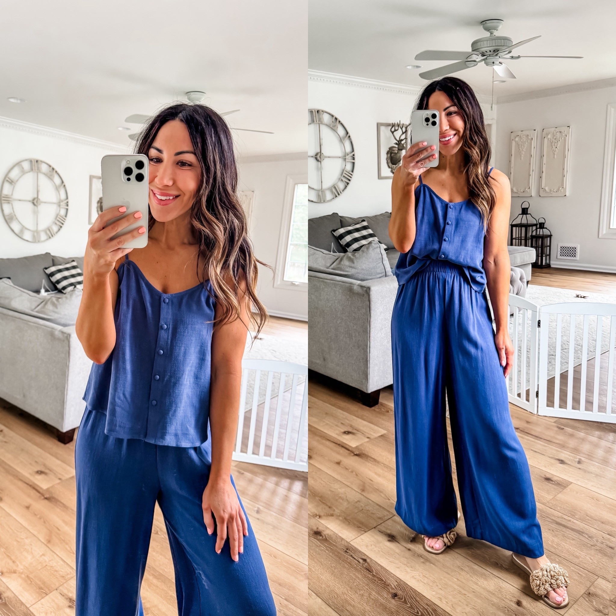 Code Tammy10. Small matching set. Wide leg pants.

#LTKOver40 #LTKFindsUnder100