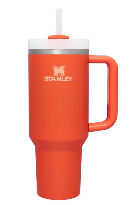 In stock now! THE STANLEY QUENCHER H2.0 FLOWSTATE™ TUMBLERS| 40 OZ. 
$45 Color: Tiger Lily

#LTKFind #LTKtravel