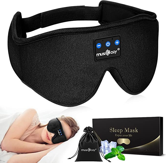 MUSICOZY Sleep Headphones Bluetooth Headband Sleeping Headphones Sleep Mask, Wireless Sleep Mask ... | Amazon (US)