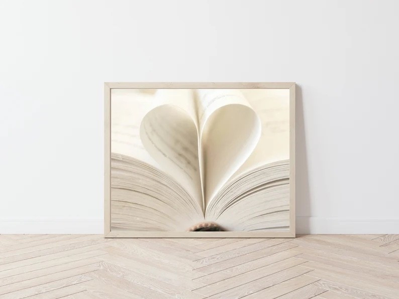 Heart Book Wall Art Printable 

#LTKGiftGuide #LTKHome