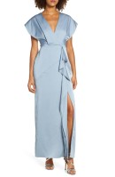 Click for more info about Ruffle Satin Maxi Dress