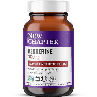 New Chapter Berberine 1000mg Herbal Supplement Tablets Vegan - 60ct | Target