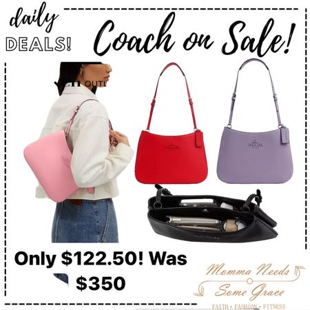 Great shoulder bag from coach on sale! Holds so much and great color options! 

#LTKSeasonal #LTKItBag #LTKSaleAlert