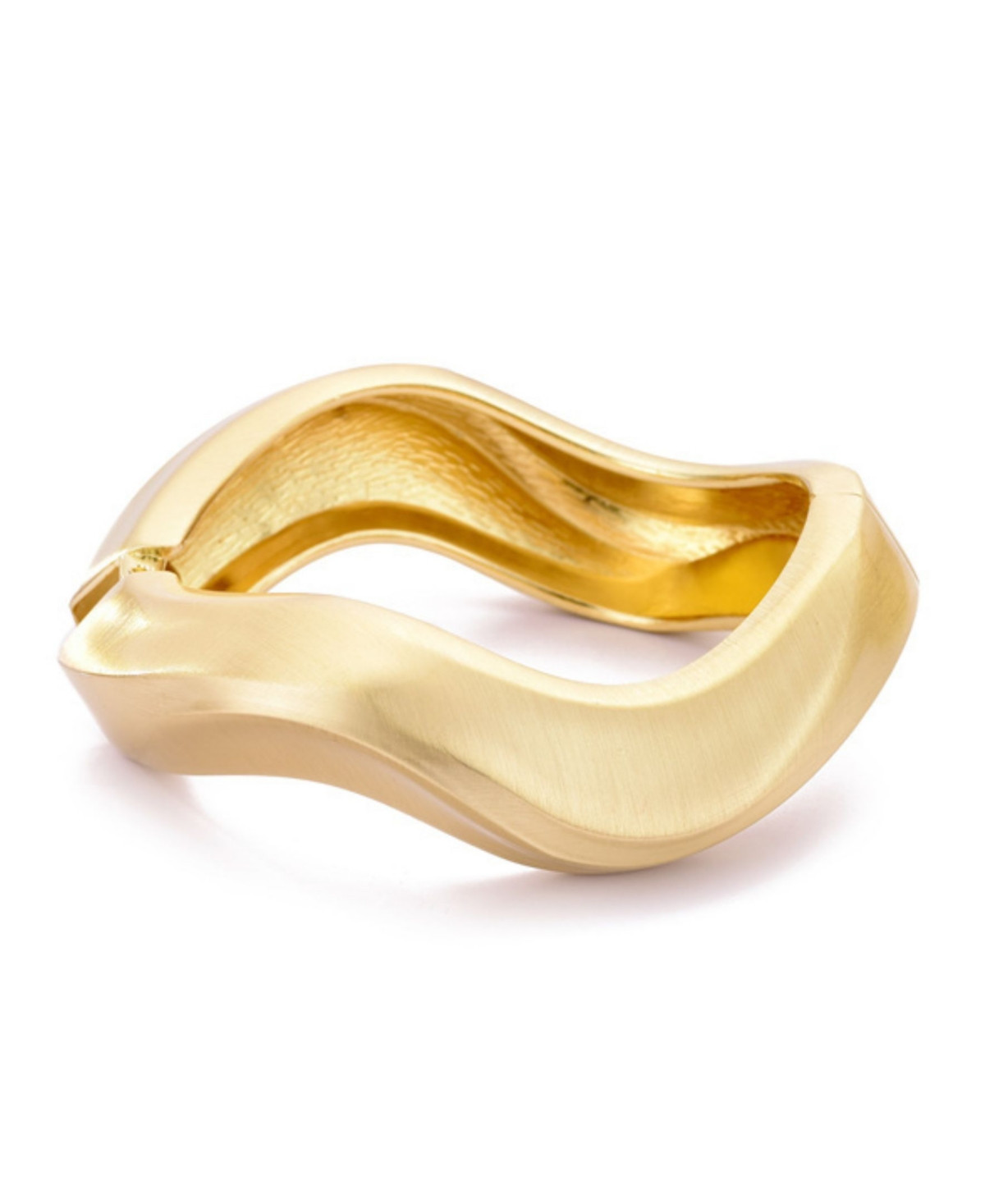 Adornia Gold Wavy Chunky Bangle - Gold | Macy's