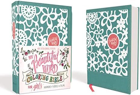 NIV, Beautiful Word Coloring Bible for Girls, Leathersoft over Board, Teal: Hundreds of Verses to Co | Amazon (US)