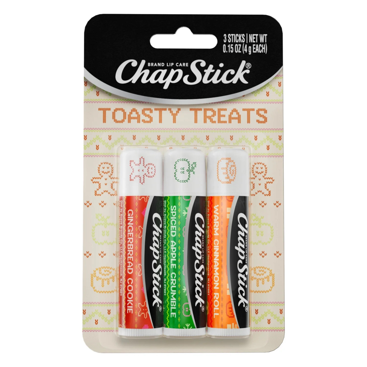 ChapStick Toasty Treats Lip Balm, Moisturizing Lip Care For Dry Lips, 3 Pack, 0.15 OZ EA | Walmart (US)