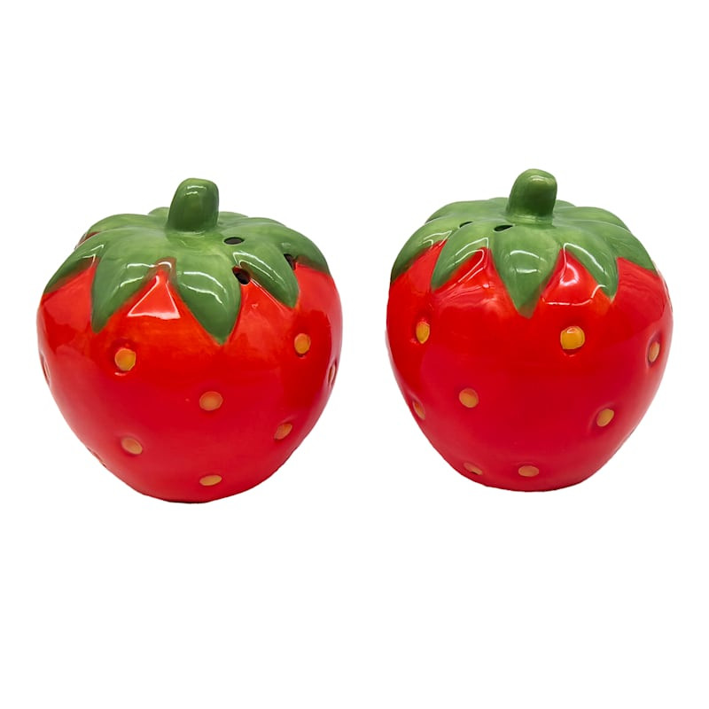 Strawberry Ceramic Salt & Pepper Shaker Set | At Home
