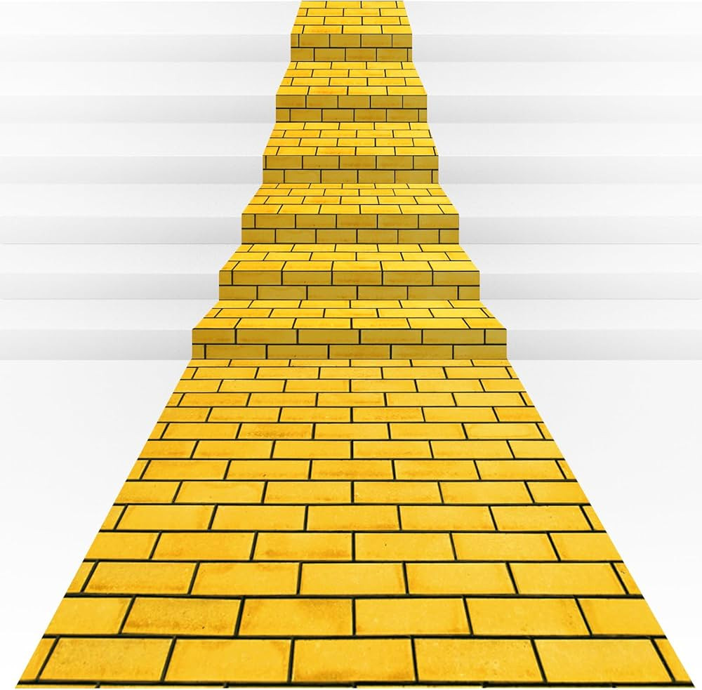 3Pcs Total 4.5x27 Feet Yellow Brick Road Floor Runner for Wizard Oz Party Decorations,Long Dispos... | Amazon (US)