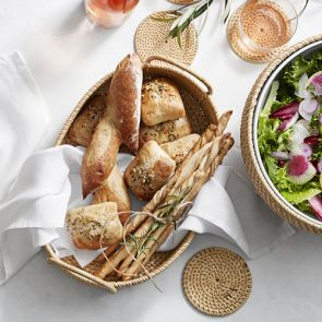 Light Woven Oval Tray | Williams-Sonoma