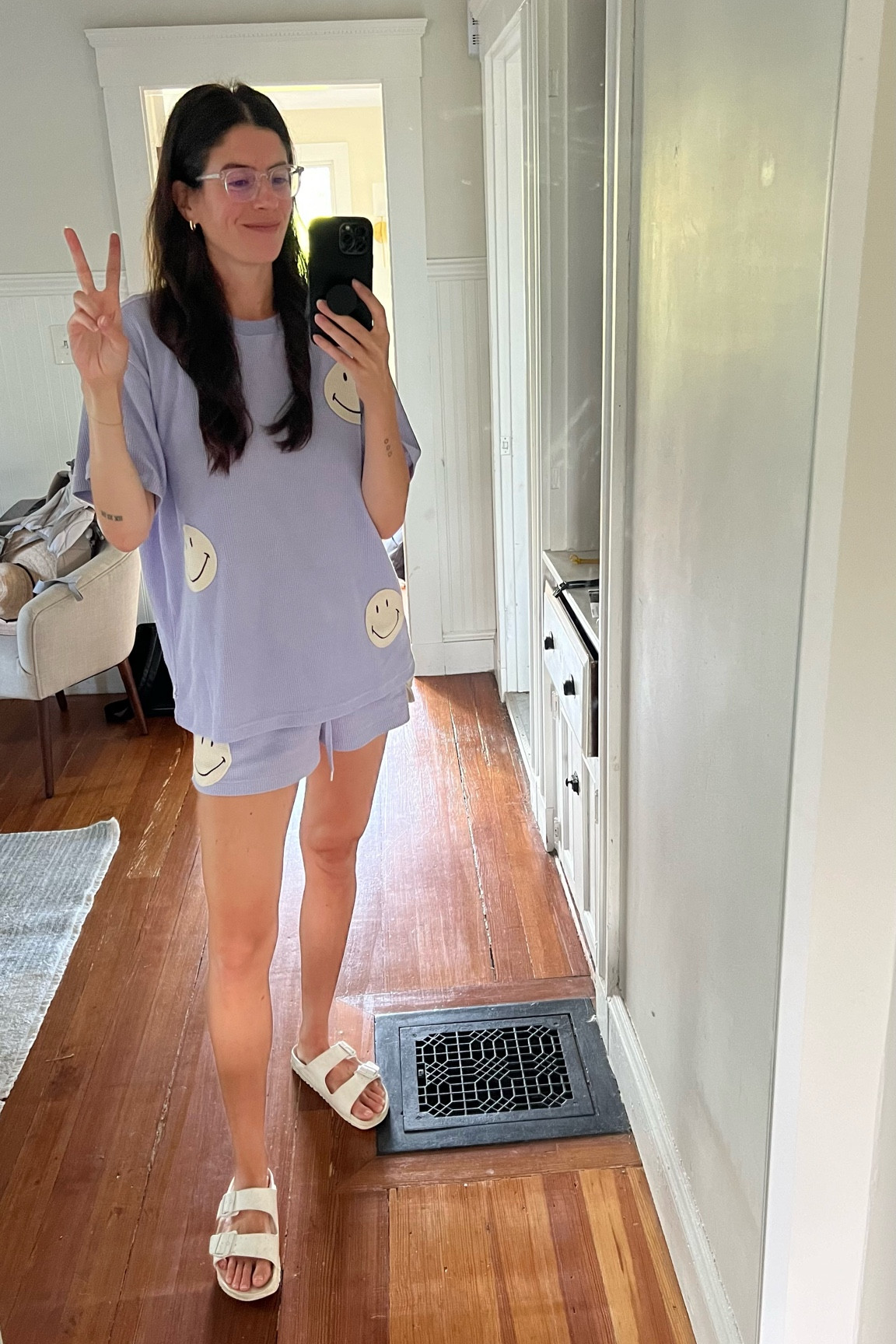 Wearing a medium in the top and shorts. They’re an awesome waffle knit material.  

#LTKFindsUnder100