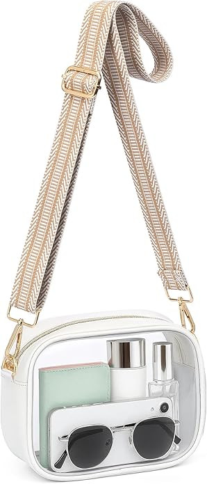 Clear Bag for Stadium Events, Clear Purse for Women Stadium Crossbody, Transparent Bag for Concer... | Amazon (US)